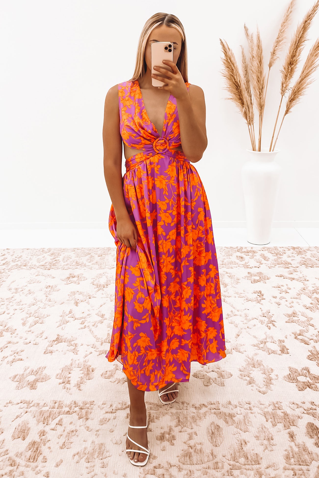 Romeo Maxi Dress Pink Floral