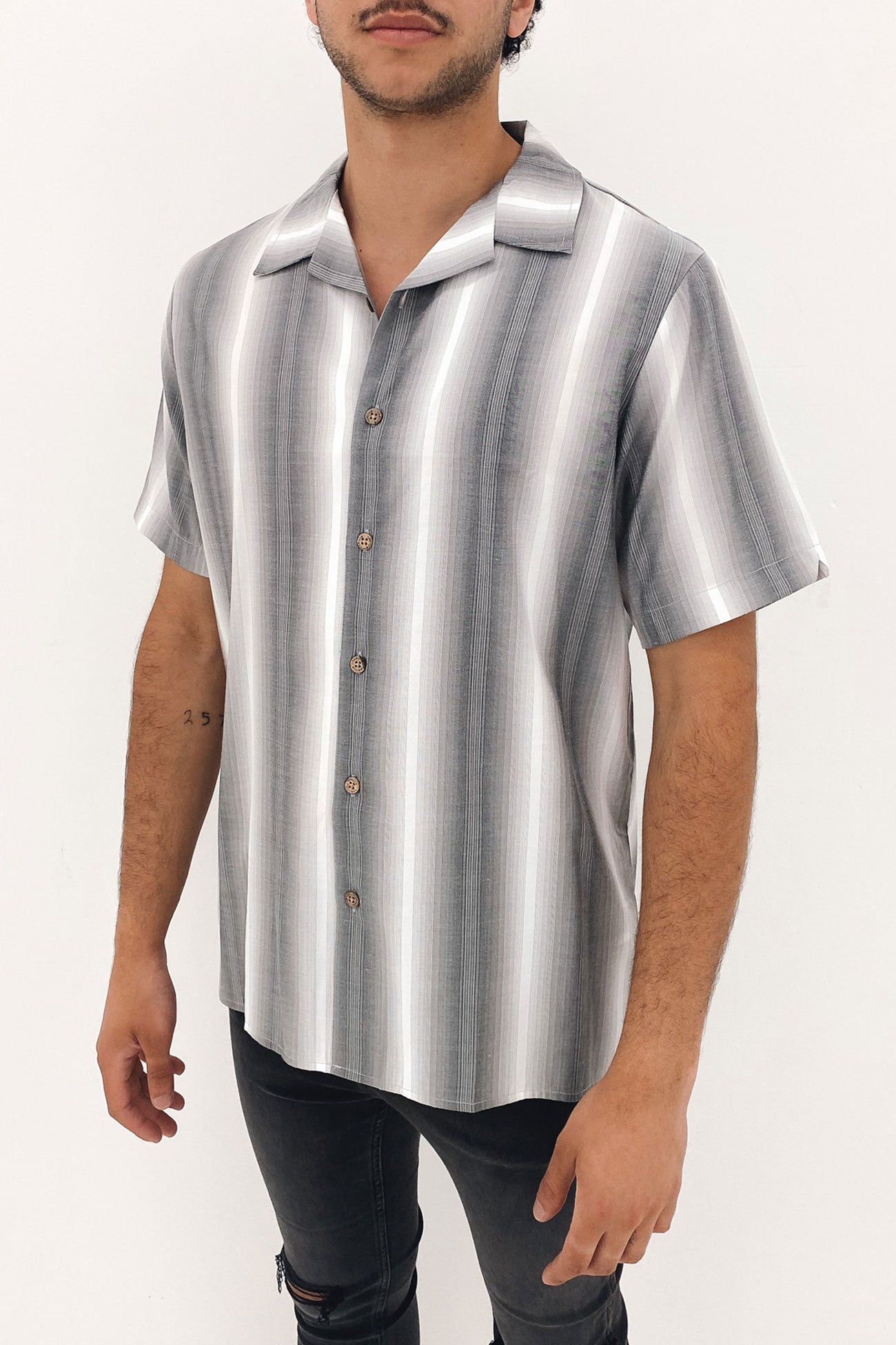 Rush To Relax Bowling Shirt White