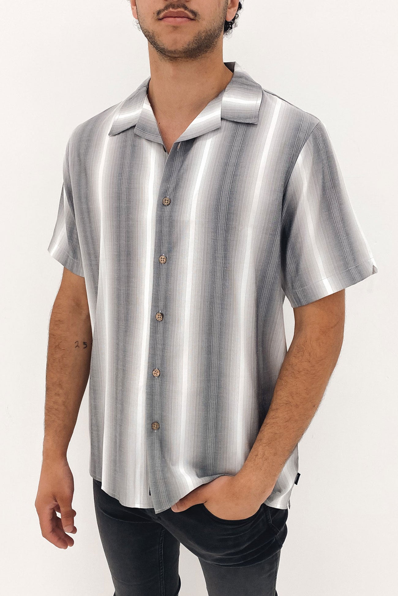 Rush To Relax Bowling Shirt White