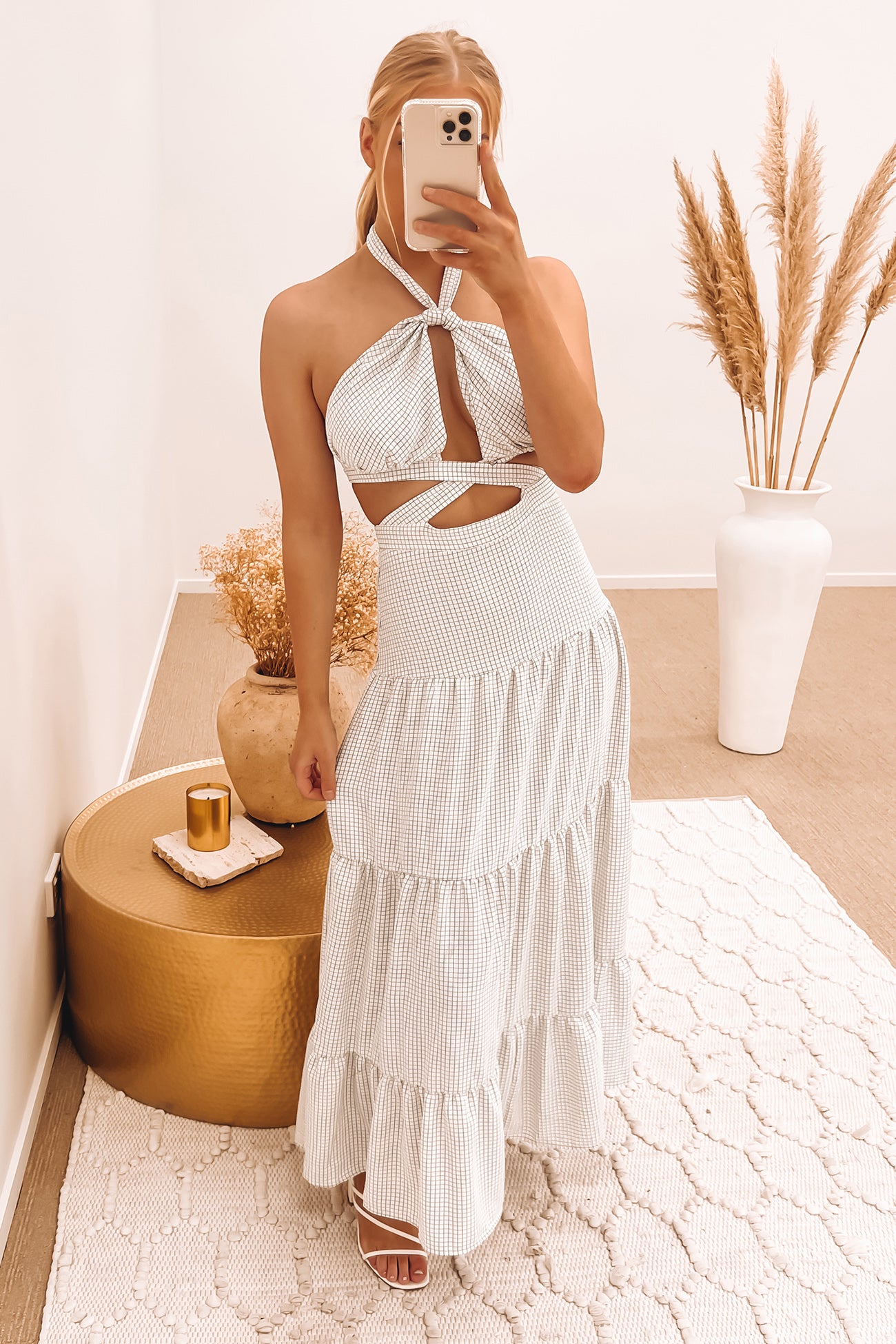 Sabine Midi Dress White