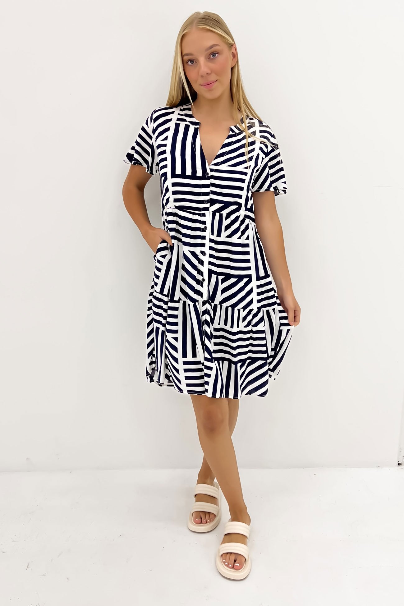 Sara Mini Dress Ziggy Navy