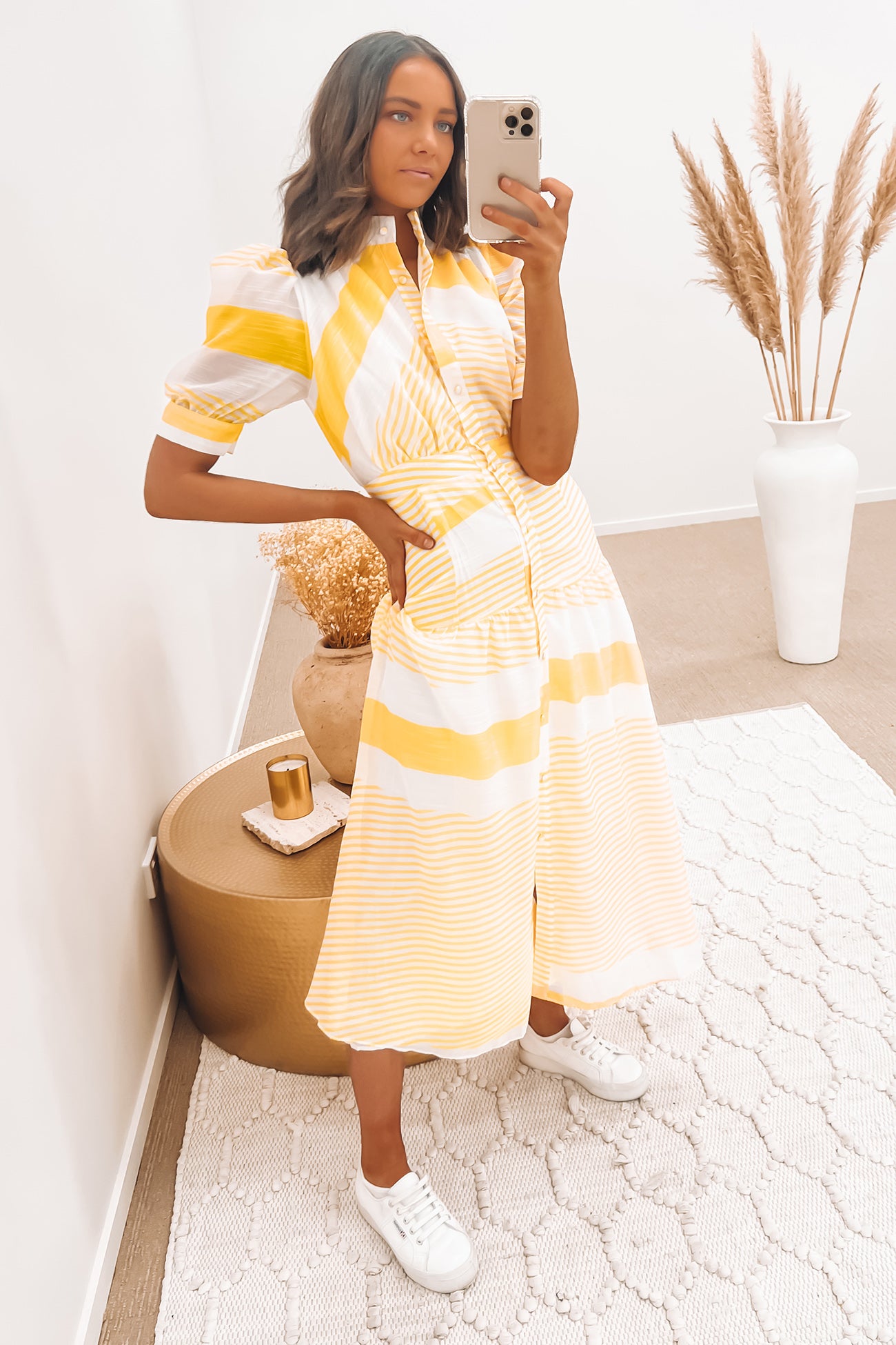 Sasha Midi Dress Yellow