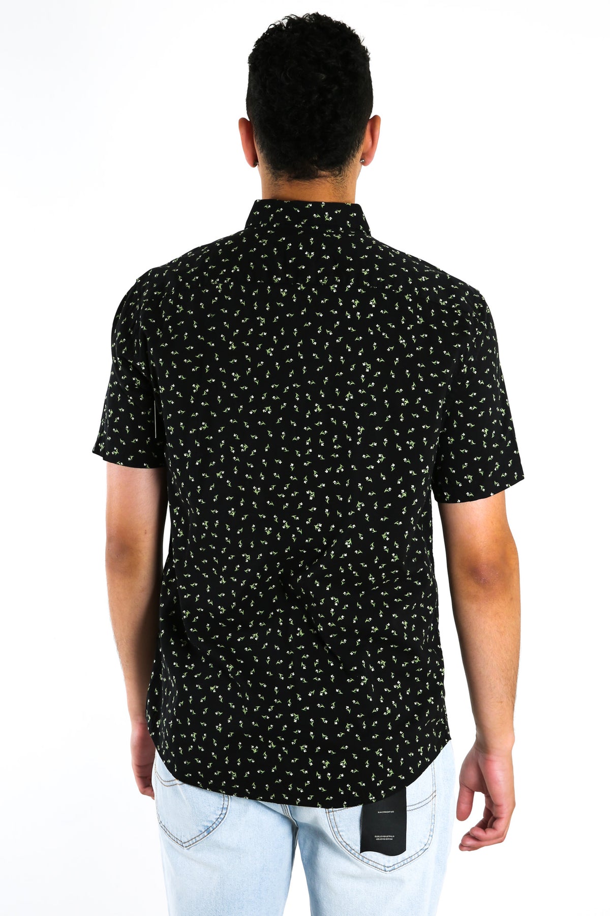Scattered Short Sleeve Shirt Black