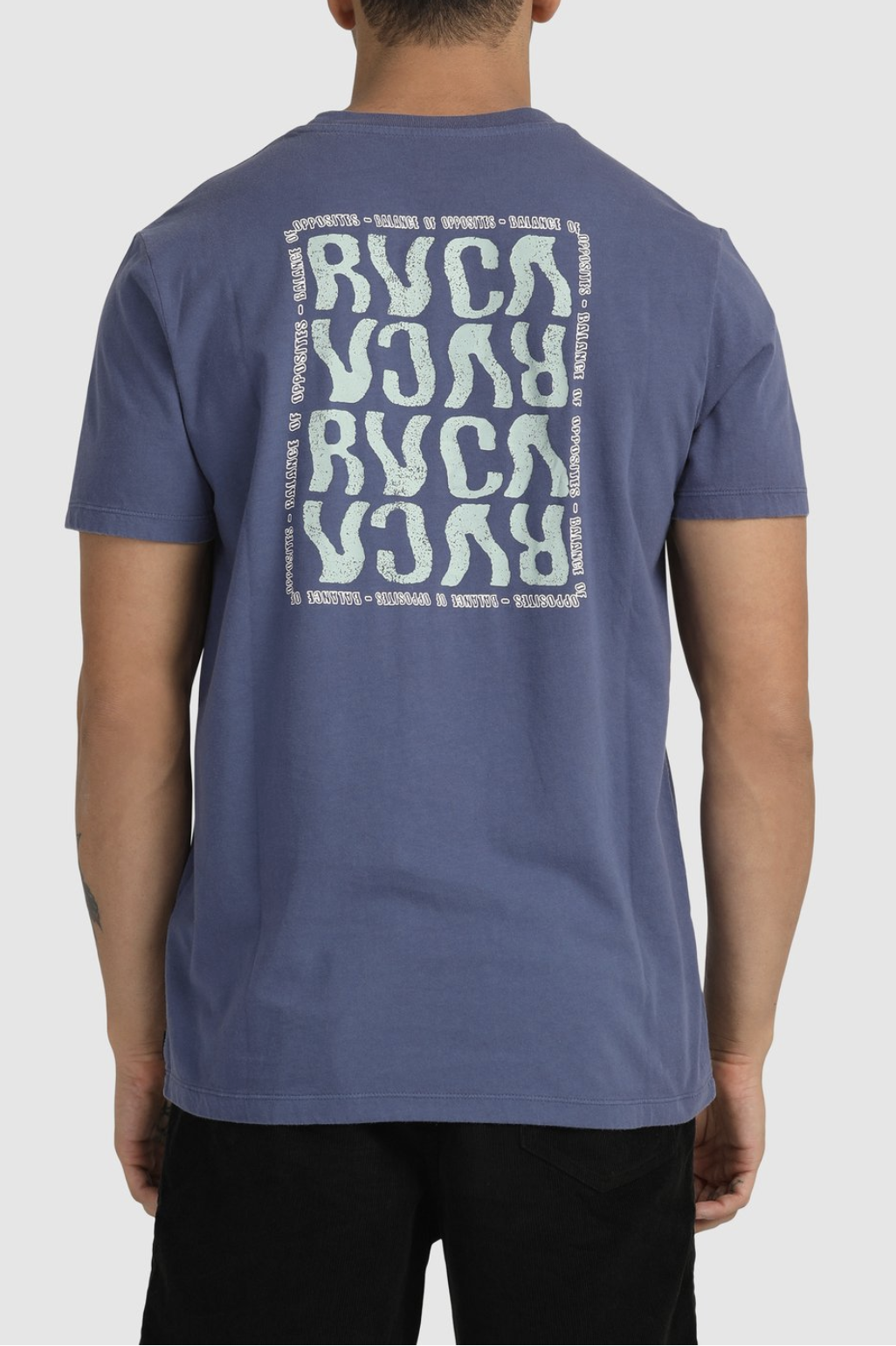 RVCA Wave Short Sleeve Tee Classic Blue
