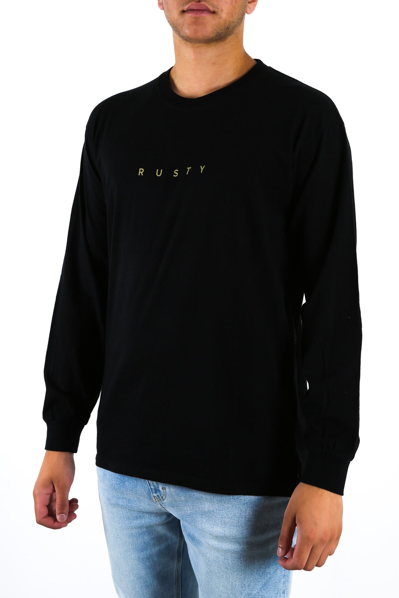 Short Cut Long Sleeve Tee Black