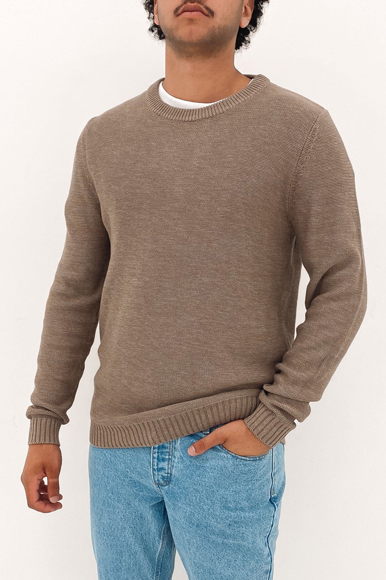 Skyliner Crew Neck Knit Vintage Khaki