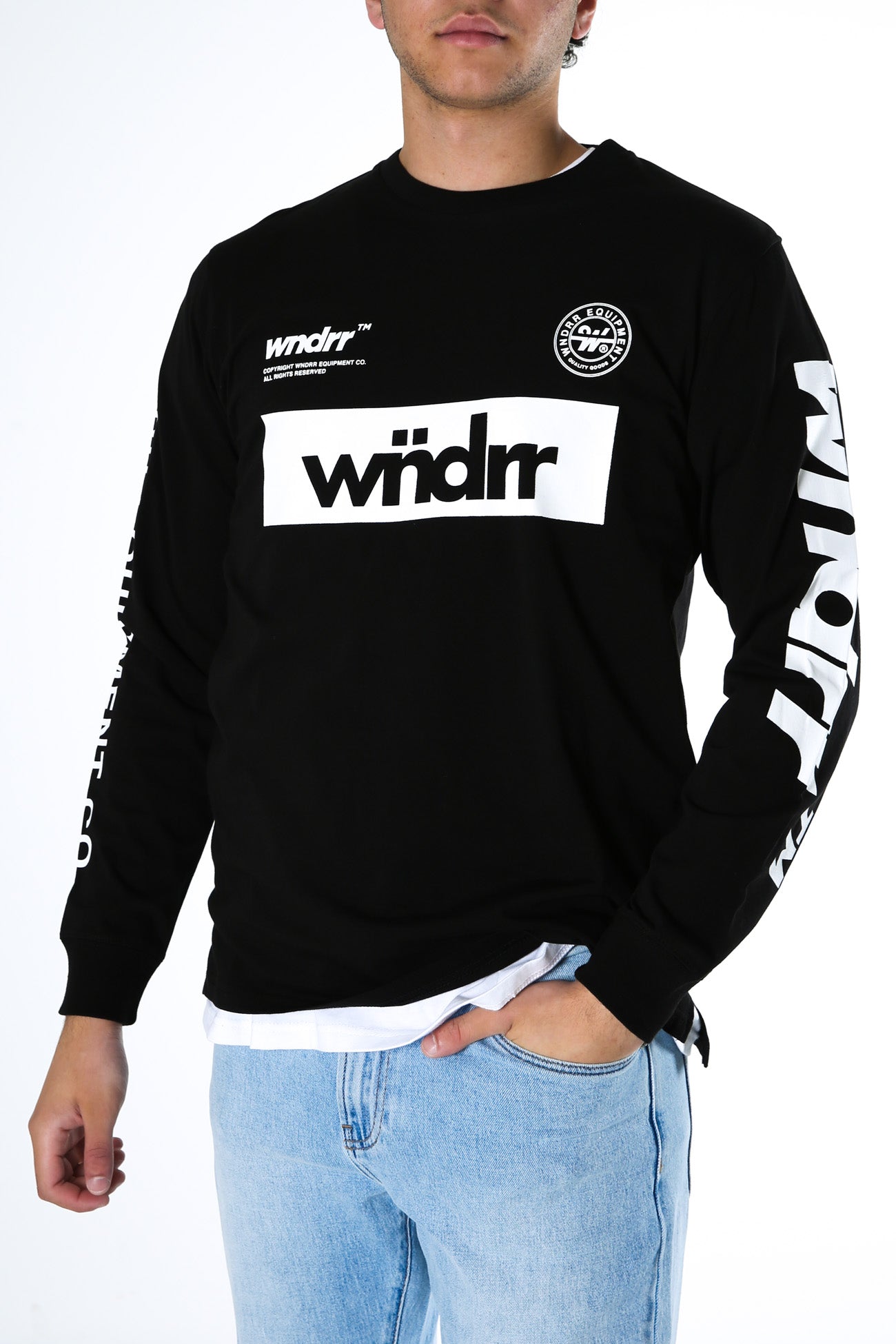 Slate Long Sleeve Tee Black