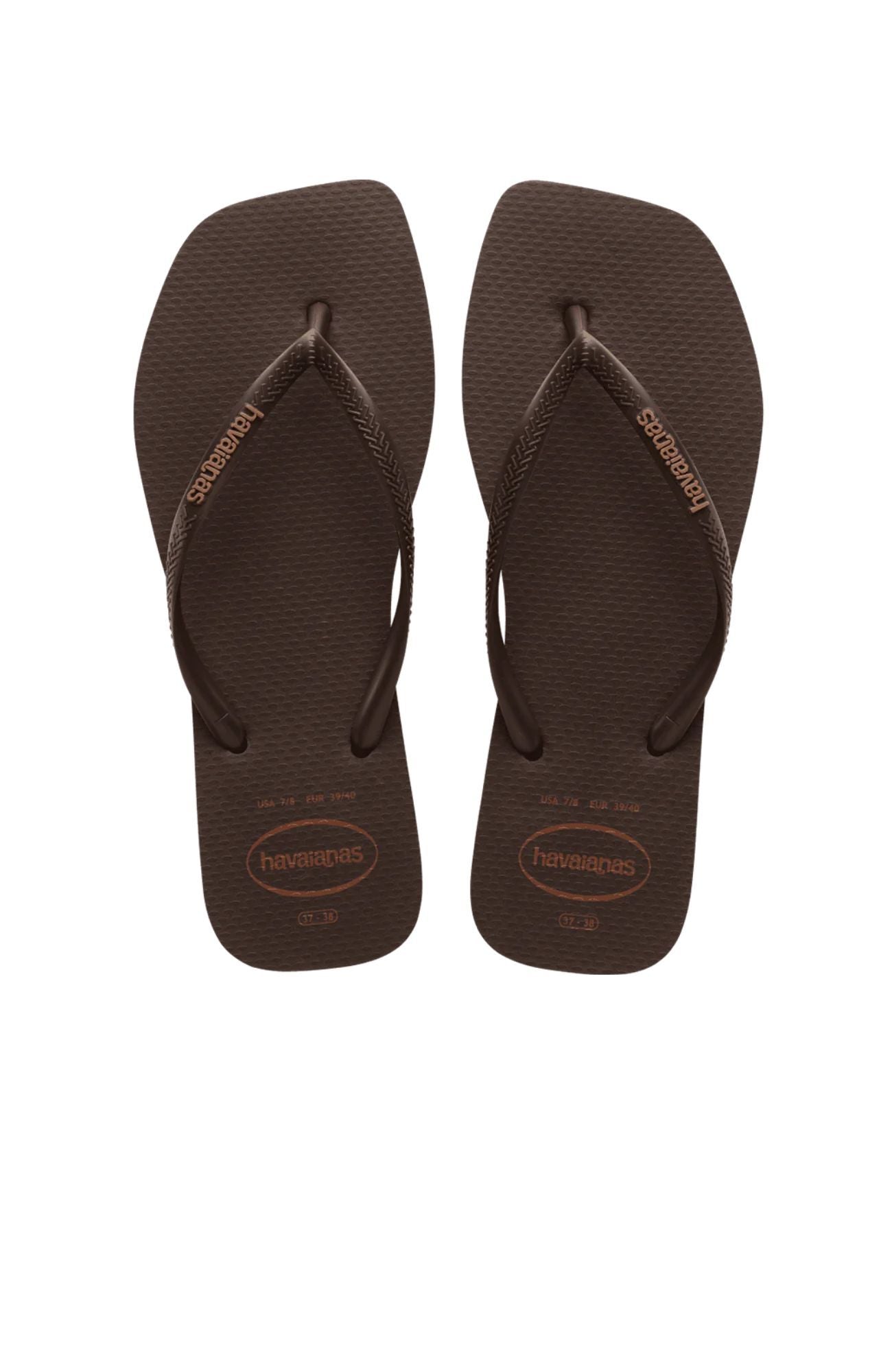 Slim Square Logo Pop Up Dark Brown