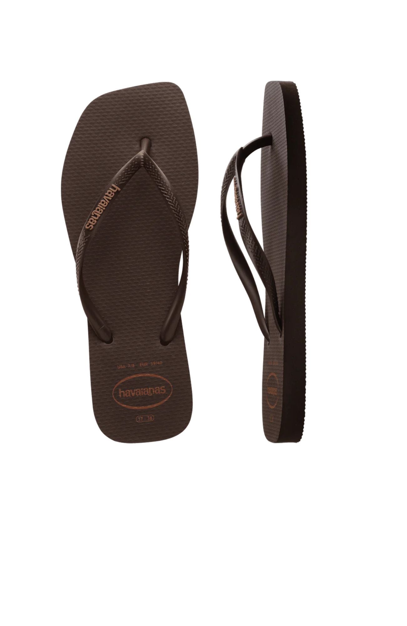 Slim Square Logo Pop Up Dark Brown