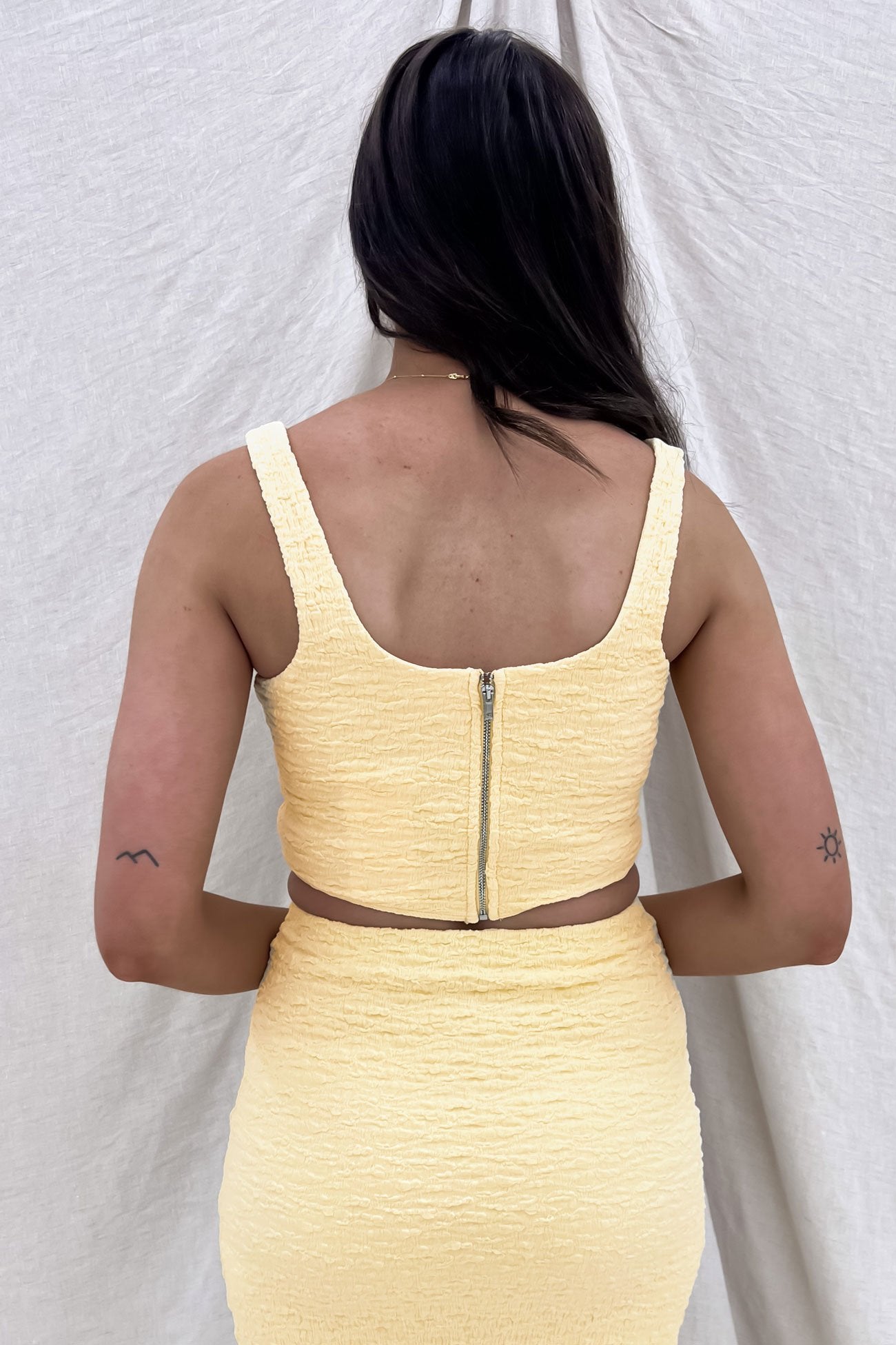 Stassie Corset Top Yellow