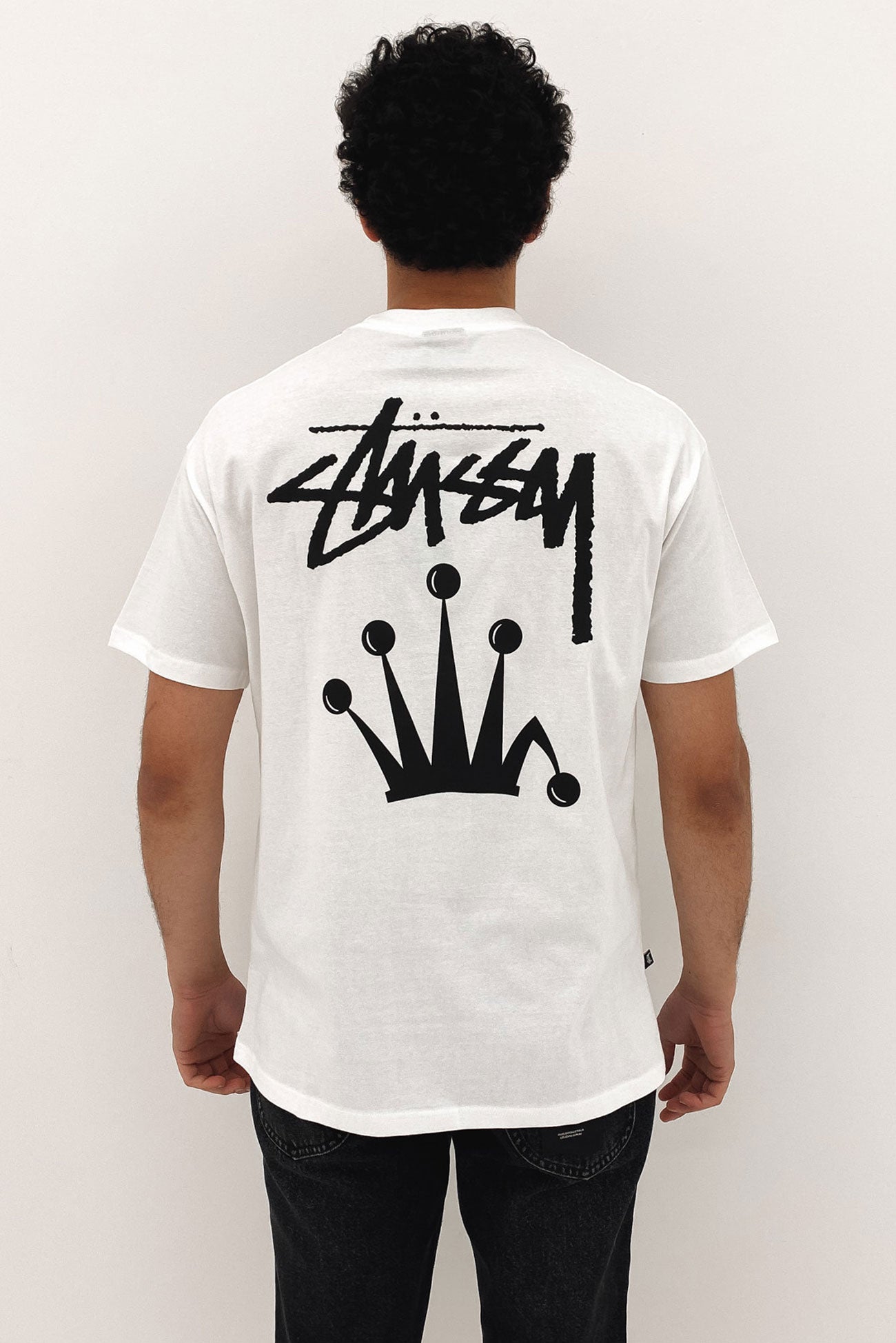 Stock Crown 50/50 Short Sleeve Tee White