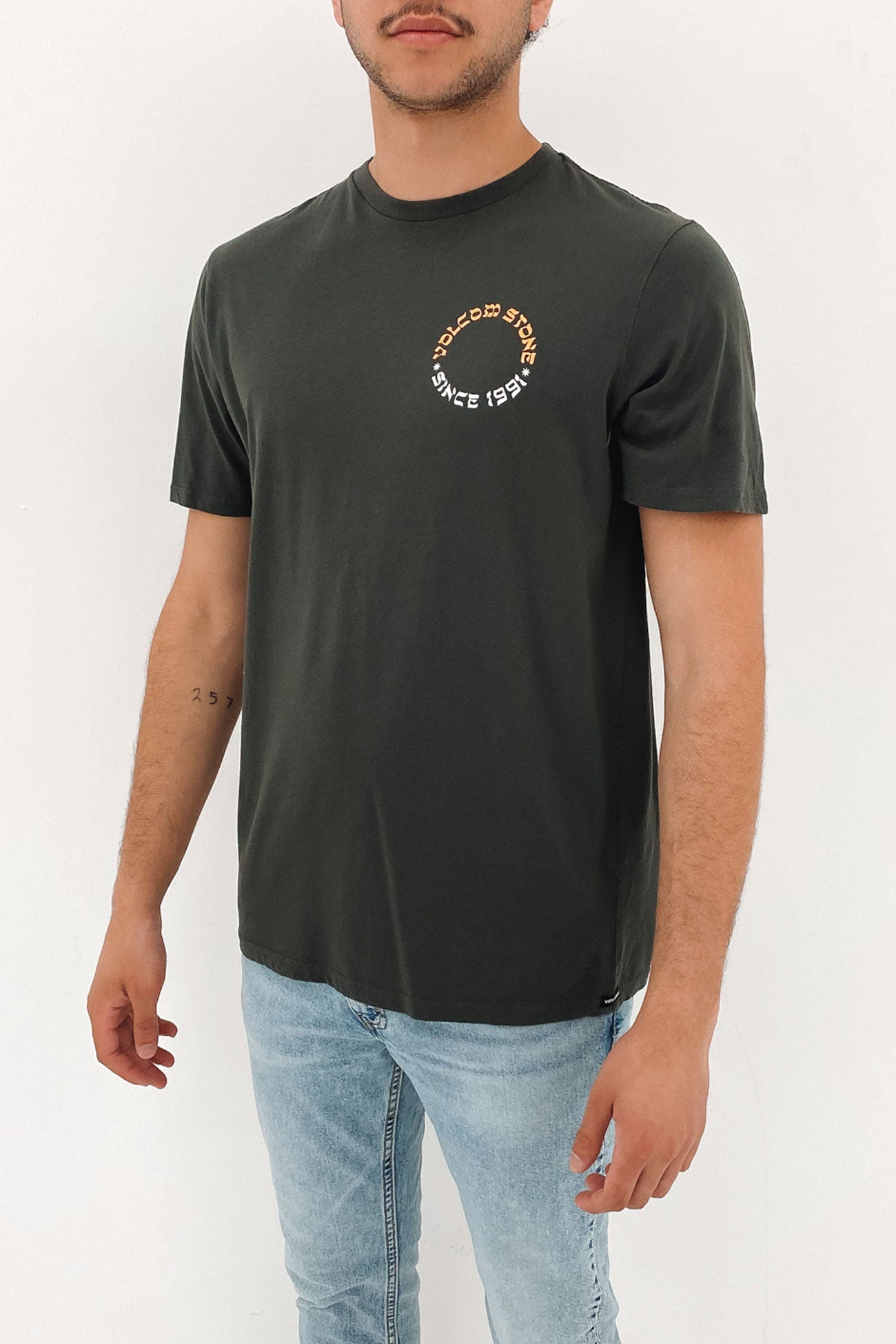 Stone Portal Farm To Yarn Short Sleeve Tee Rinsed Black
