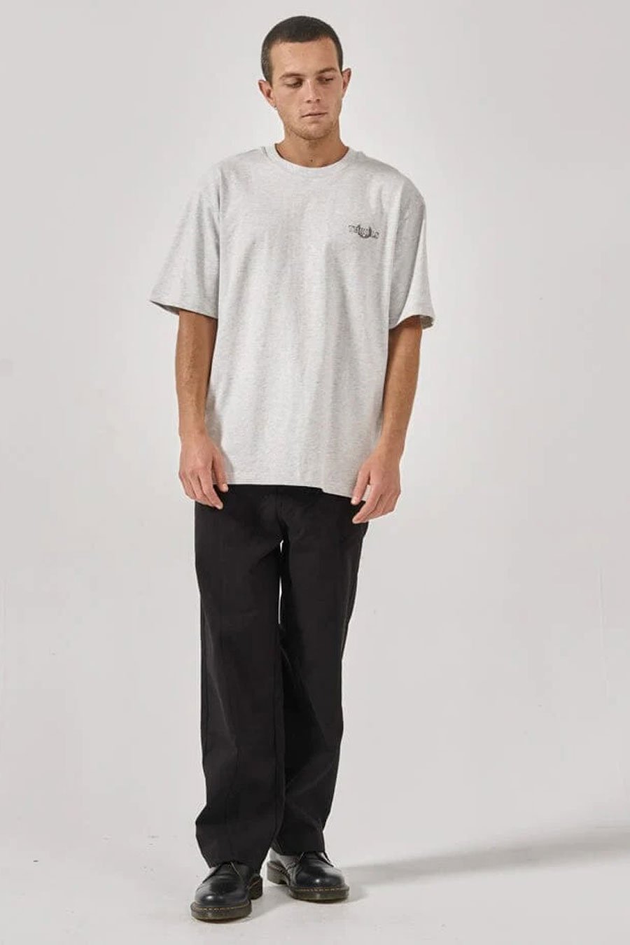 Superior Oversize Fit Tee White Marle