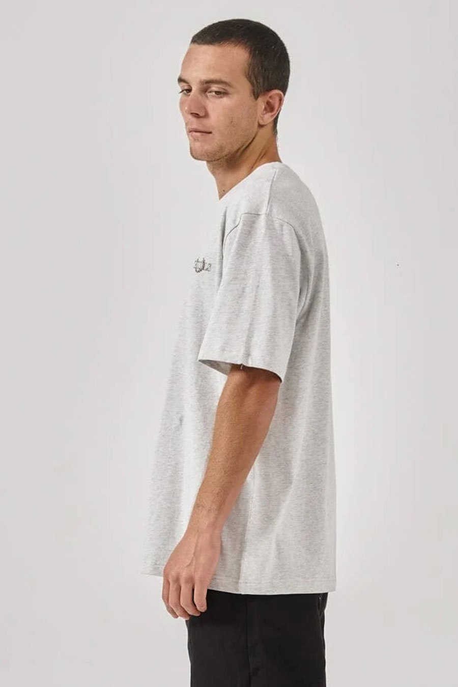 Superior Oversize Fit Tee White Marle