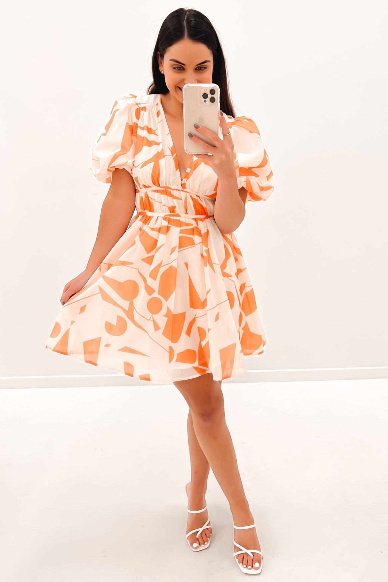 Tali Mini Dress Orange