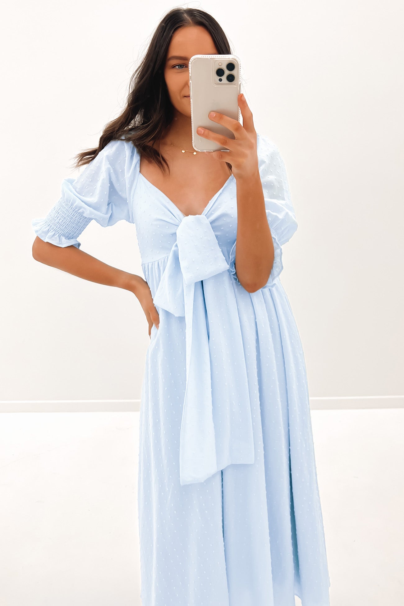 Ted Midi Dress Light Blue