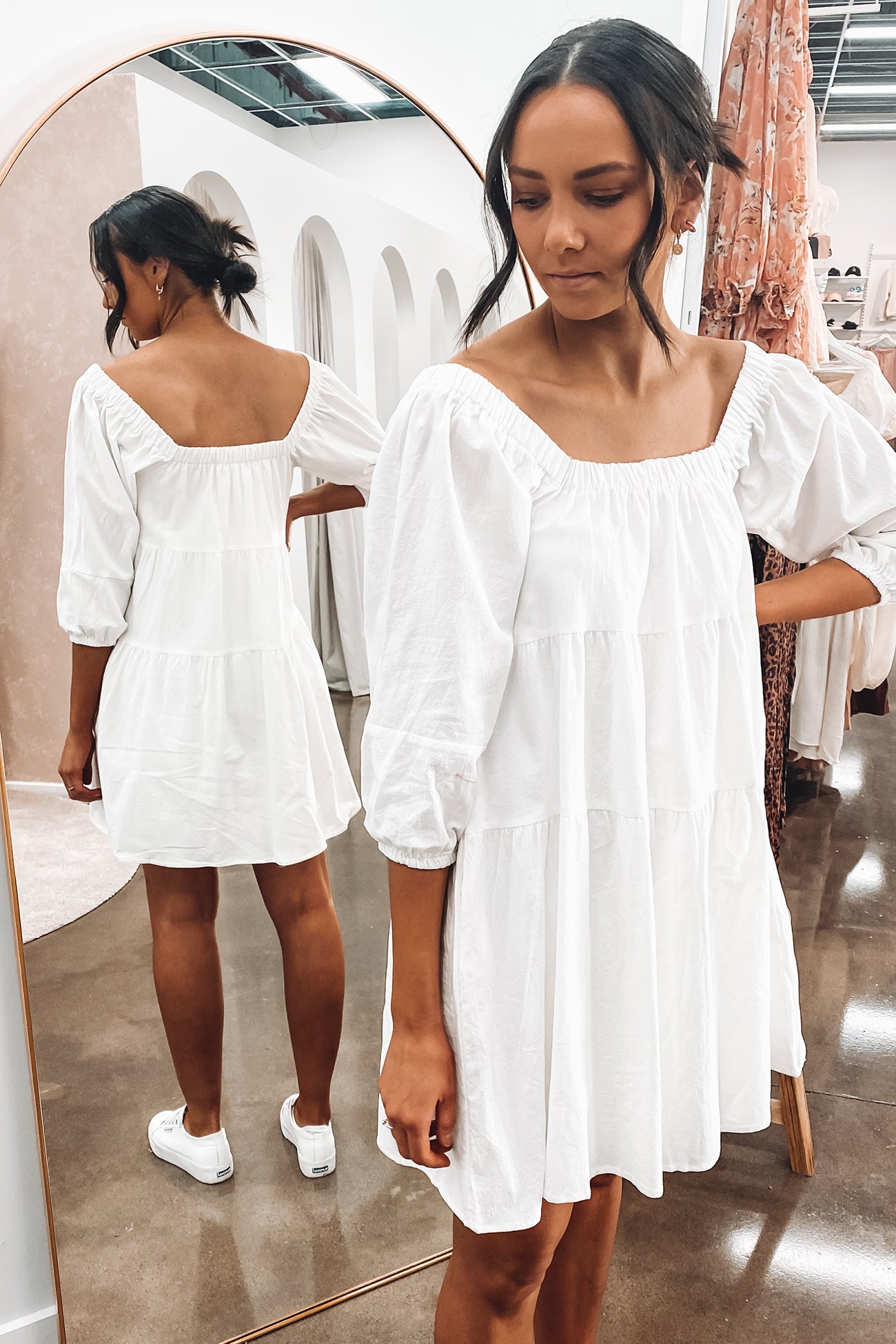 Theodore Mini Dress White