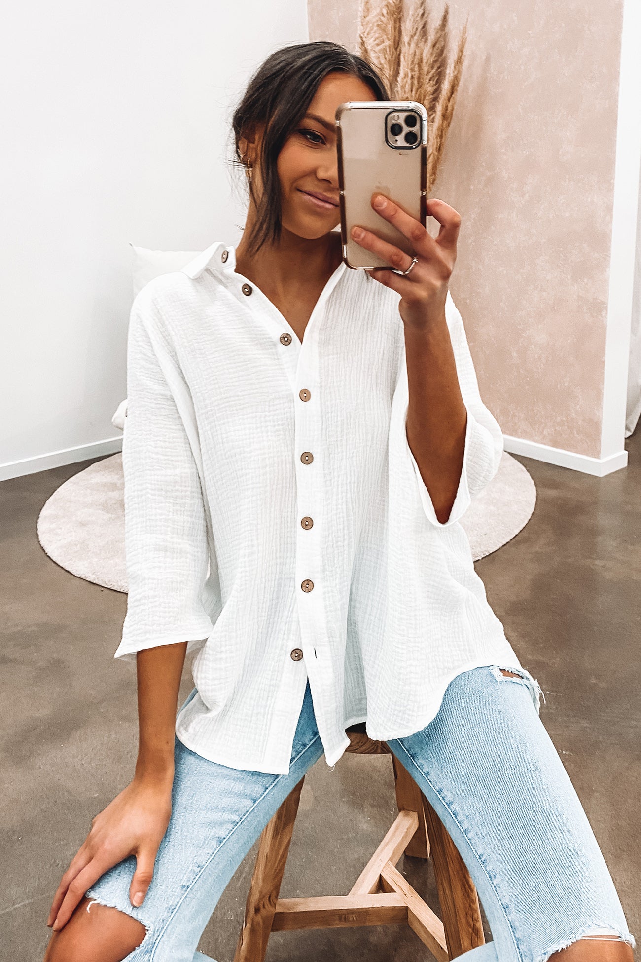 Toby Top White