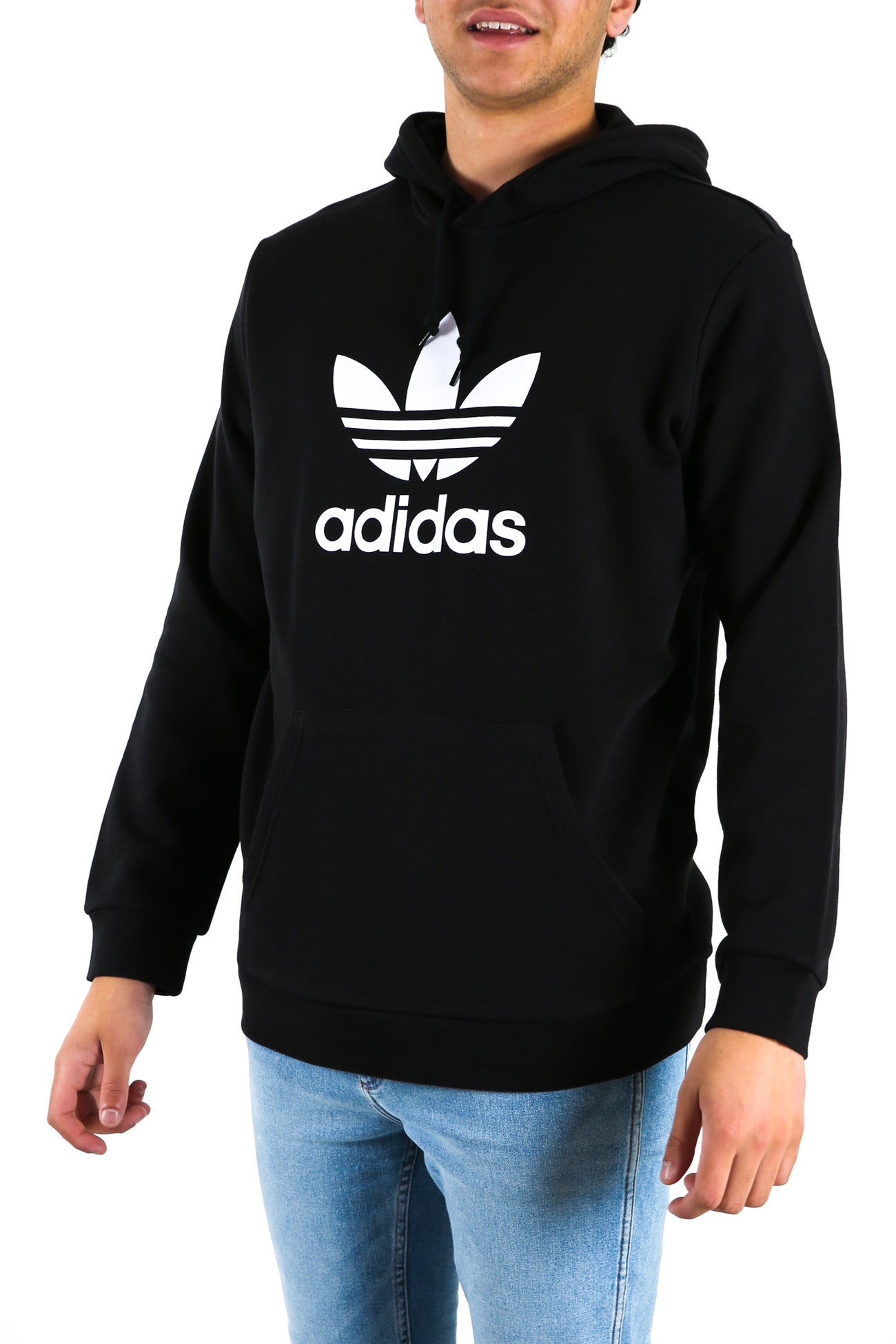 Trefoil Hoodie Black