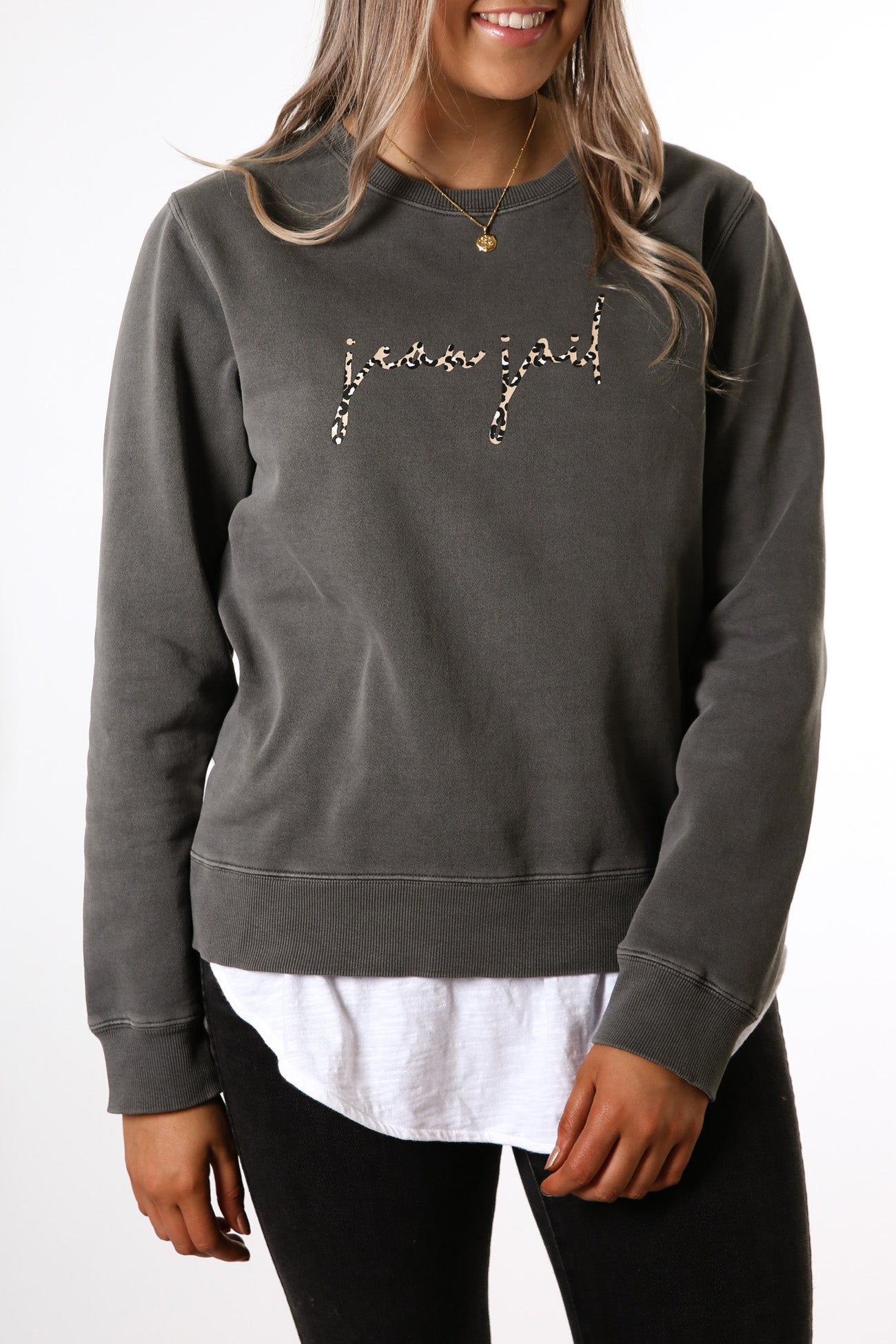 Unstoppable Crew Washed Black Leopard