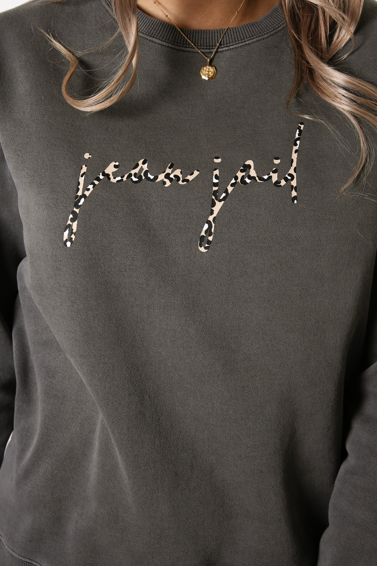 Unstoppable Crew Washed Black Leopard