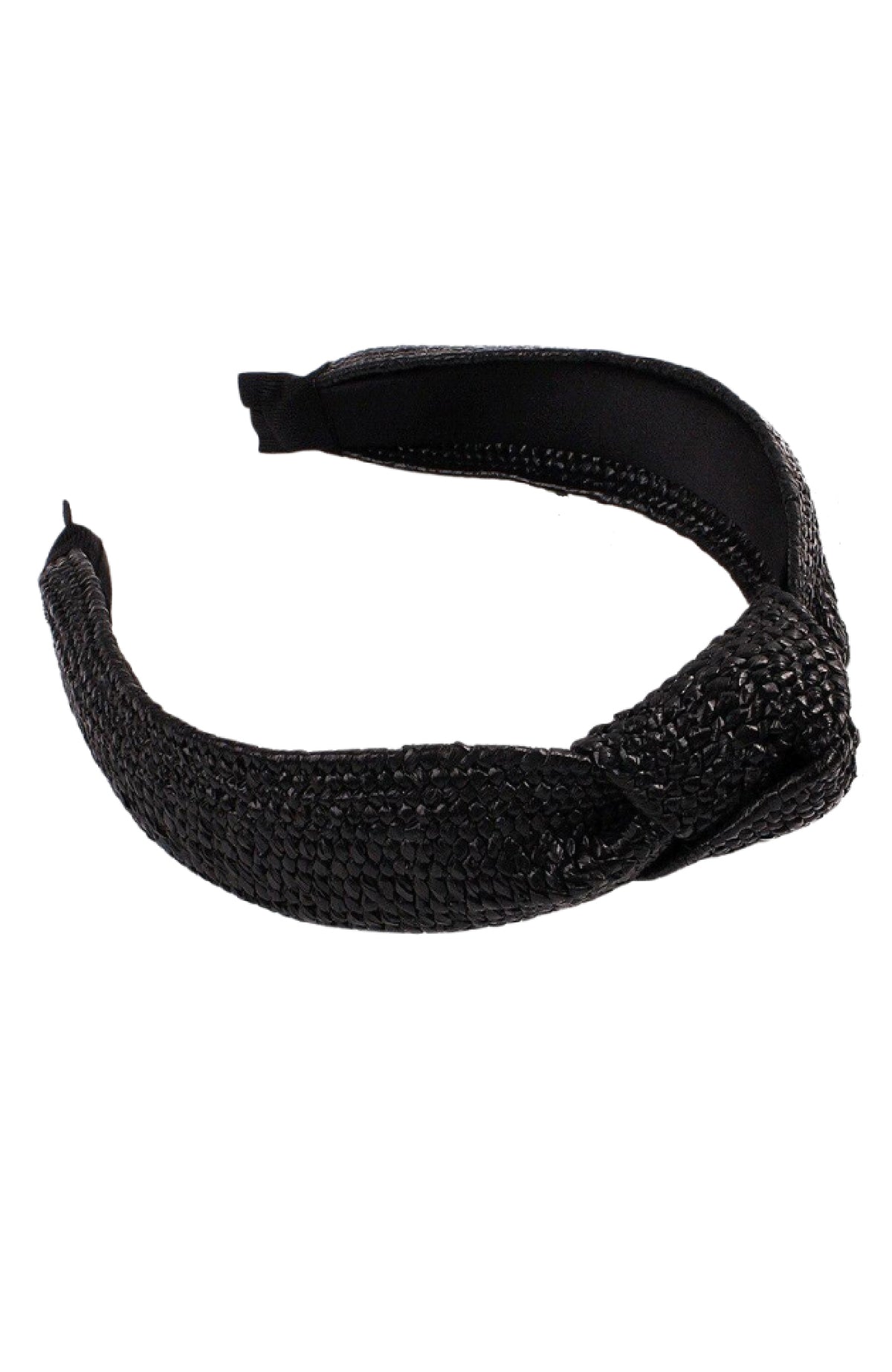 Luna Knotted Headband Black