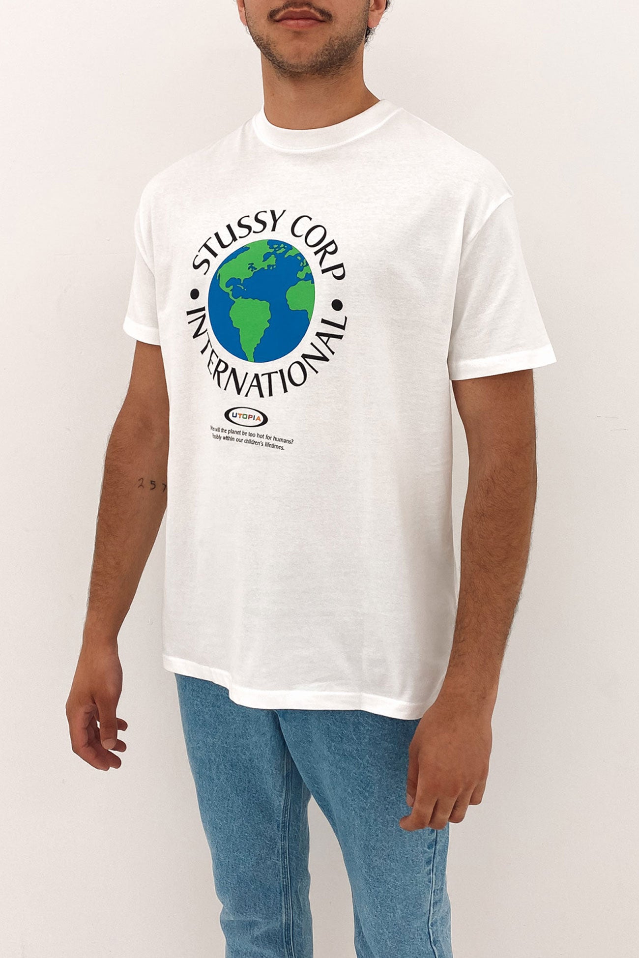 Utopia 50/50 Short Sleeve Tee White