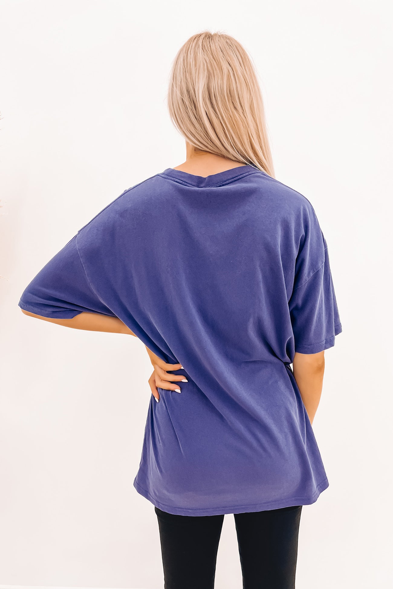 Varsity Relaxed Tee Dark Navy