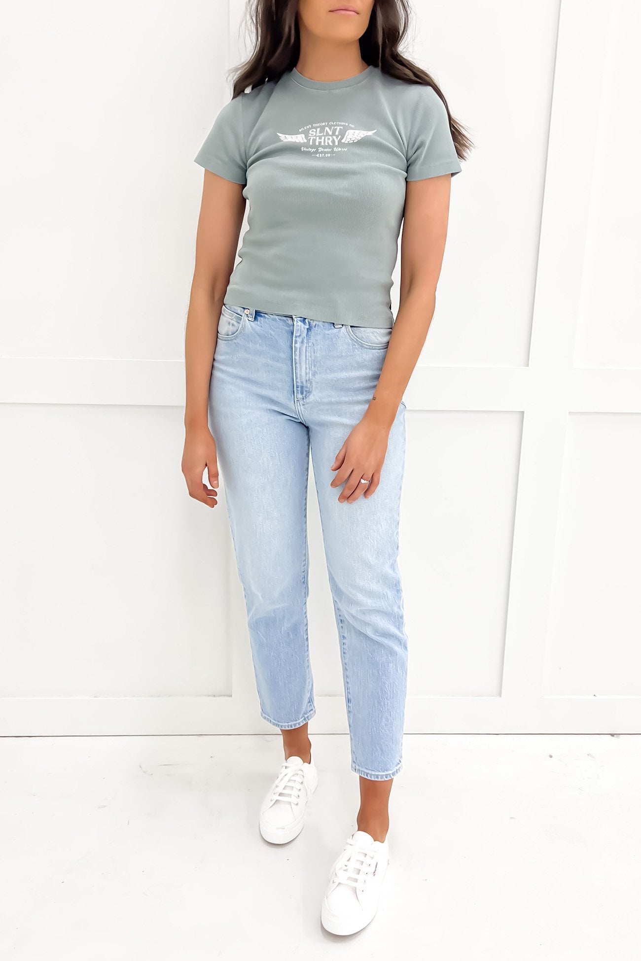 Vintage Baby Tee Blue