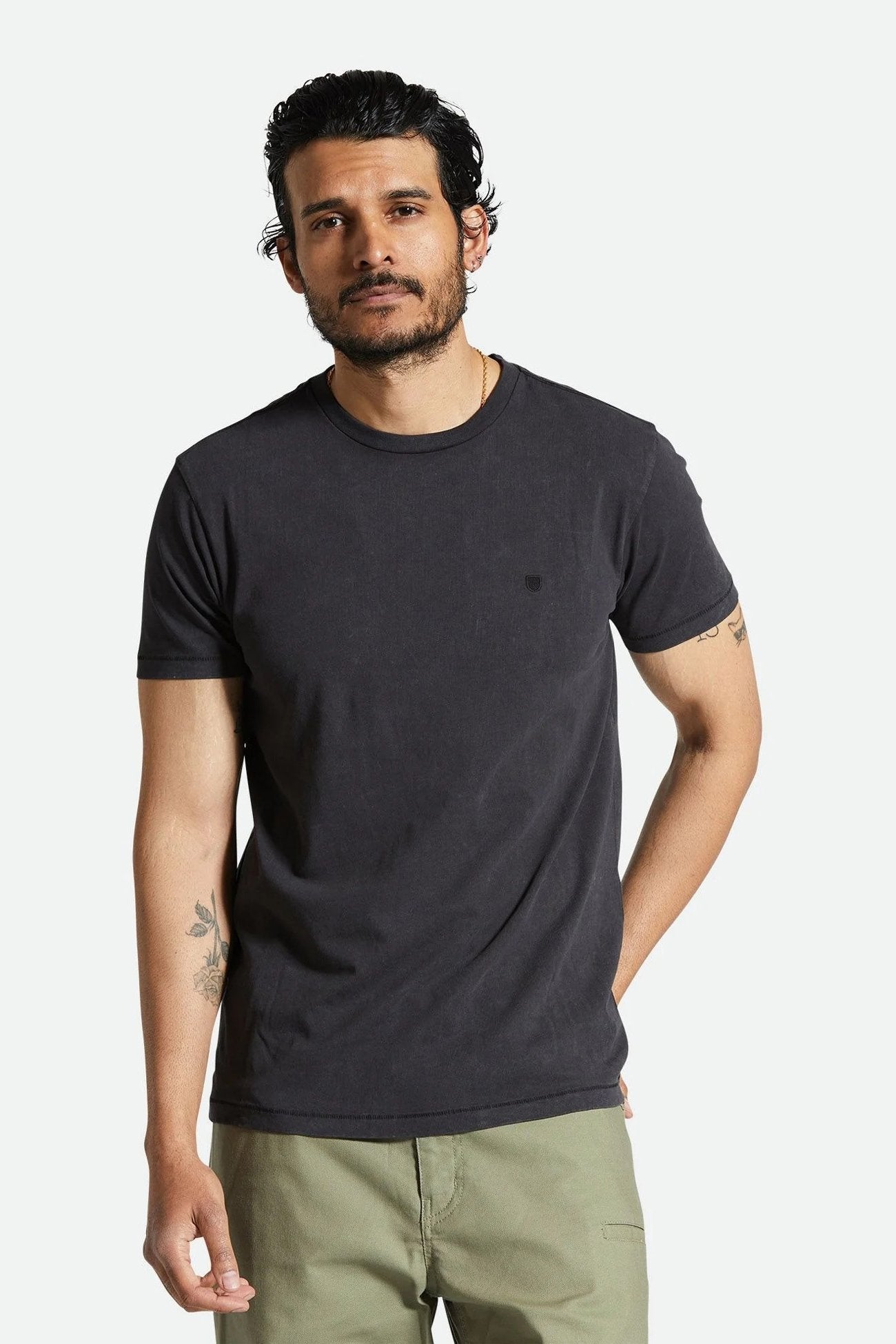 Vintage Reserve Short Sleeve Tee Black Sol Wash