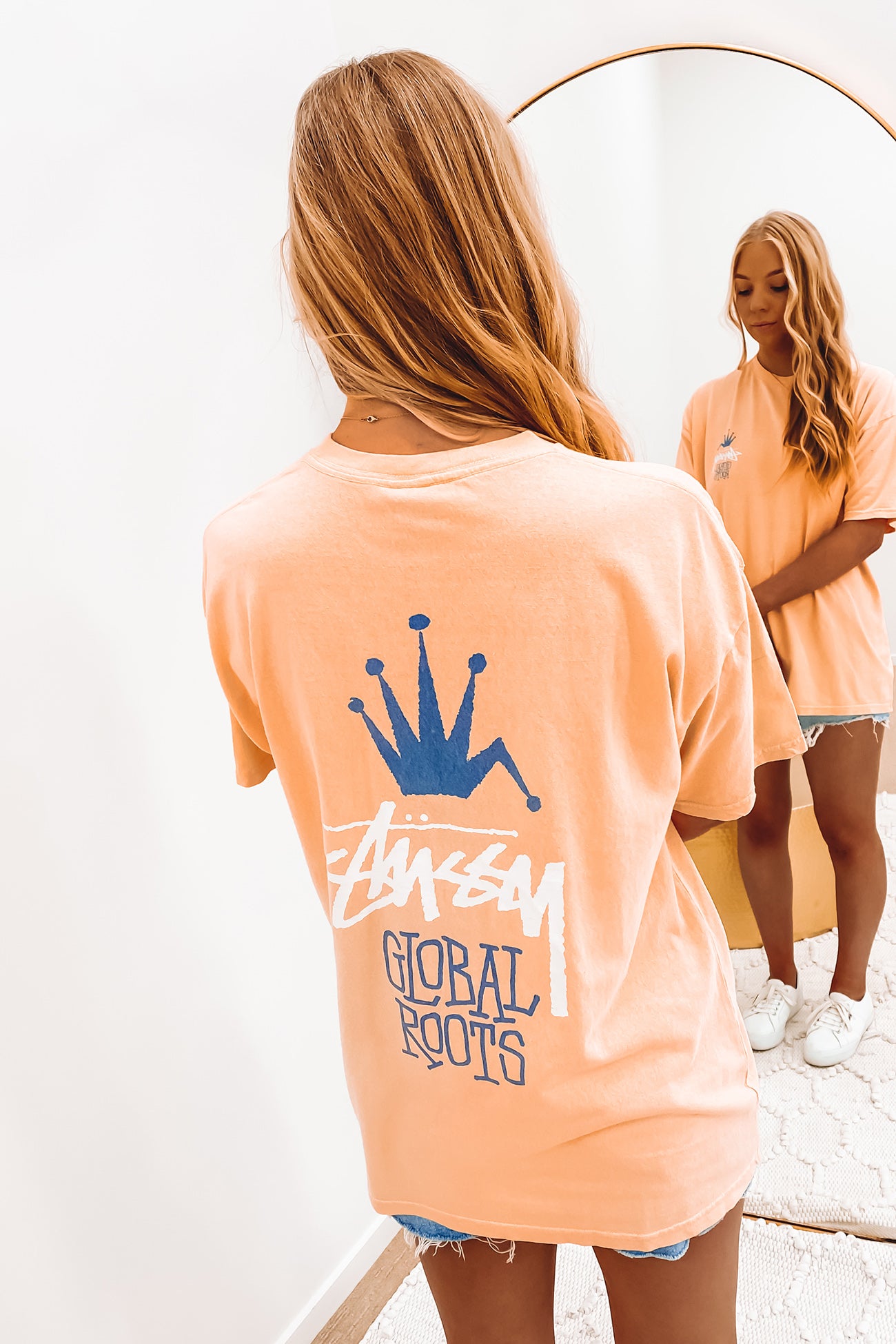 Vintage Global Roots Relaxed Tee Apricot
