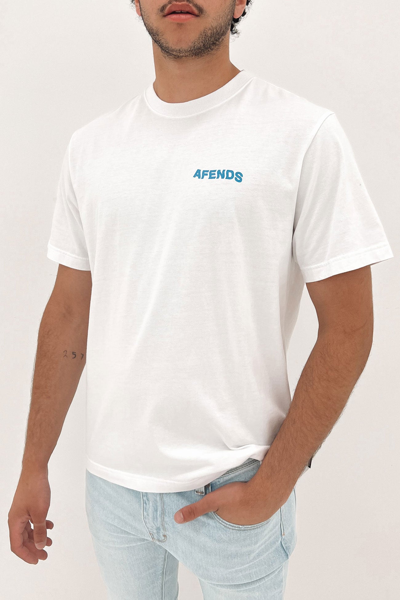 Vortex Recycled Retro T-Shirt White