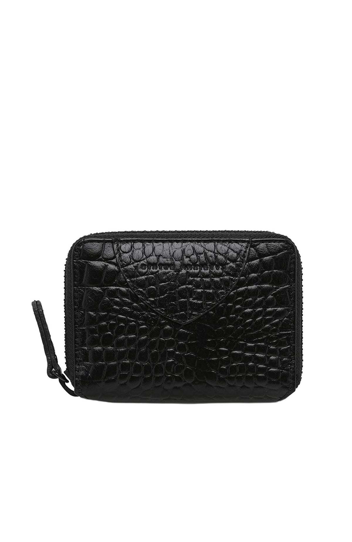 Wayward Wallet Black Croc Emboss