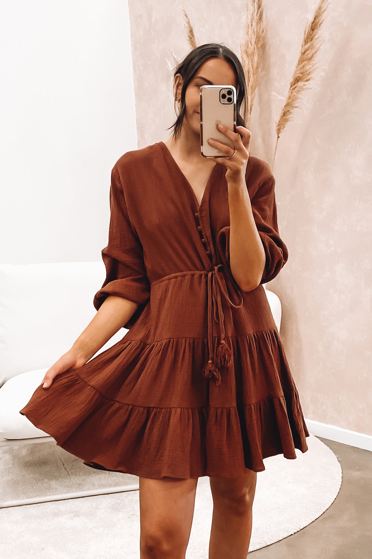 Wilson Mini Dress Chocolate