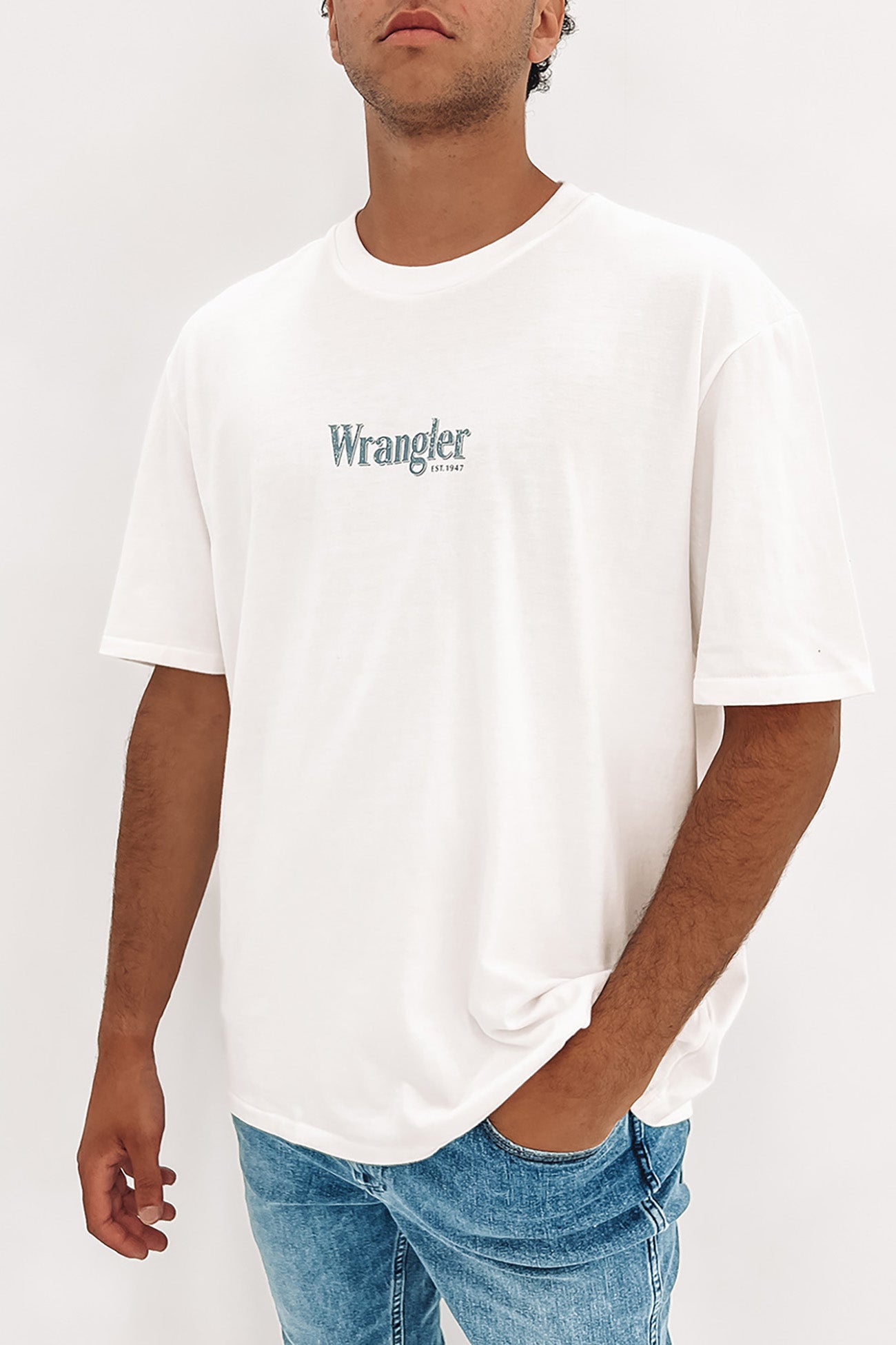 Wrangler Baggy Model Tee Vintage White