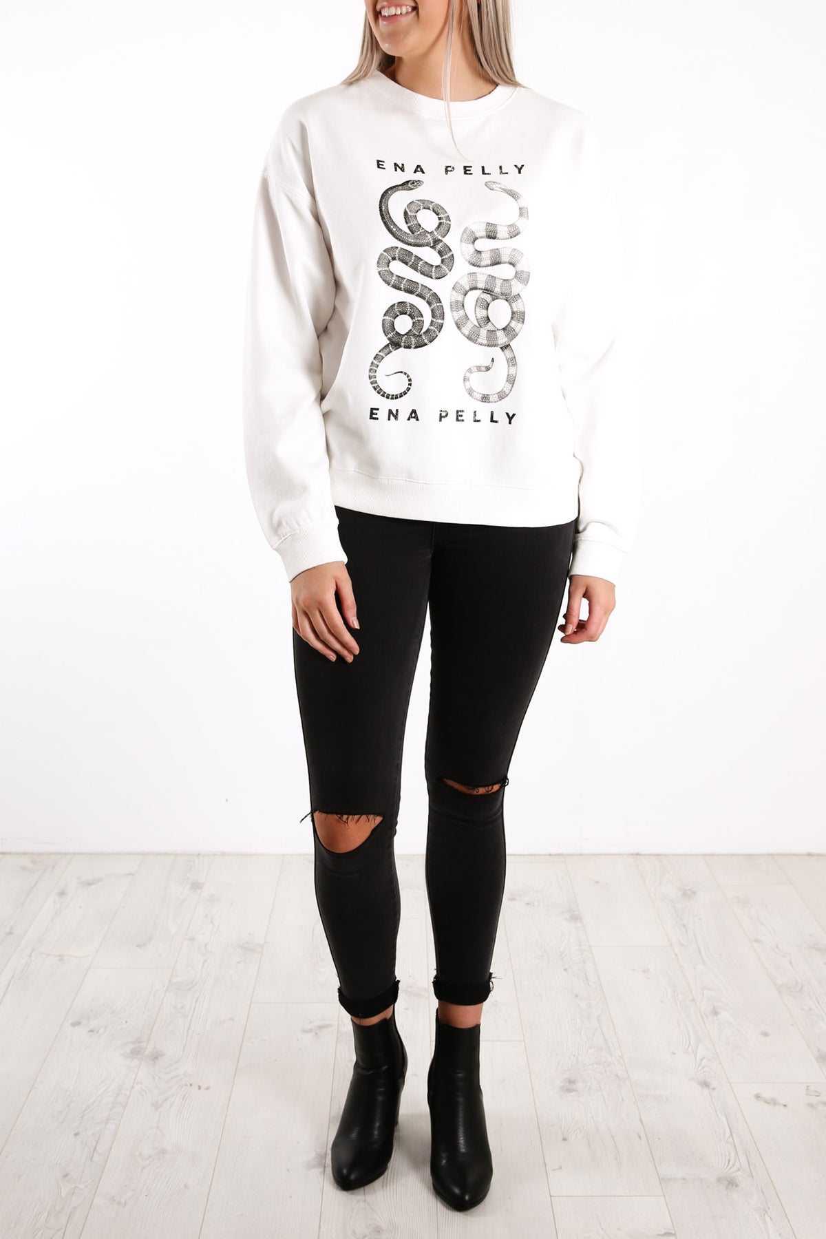 Ying Yang Sweatshirt White