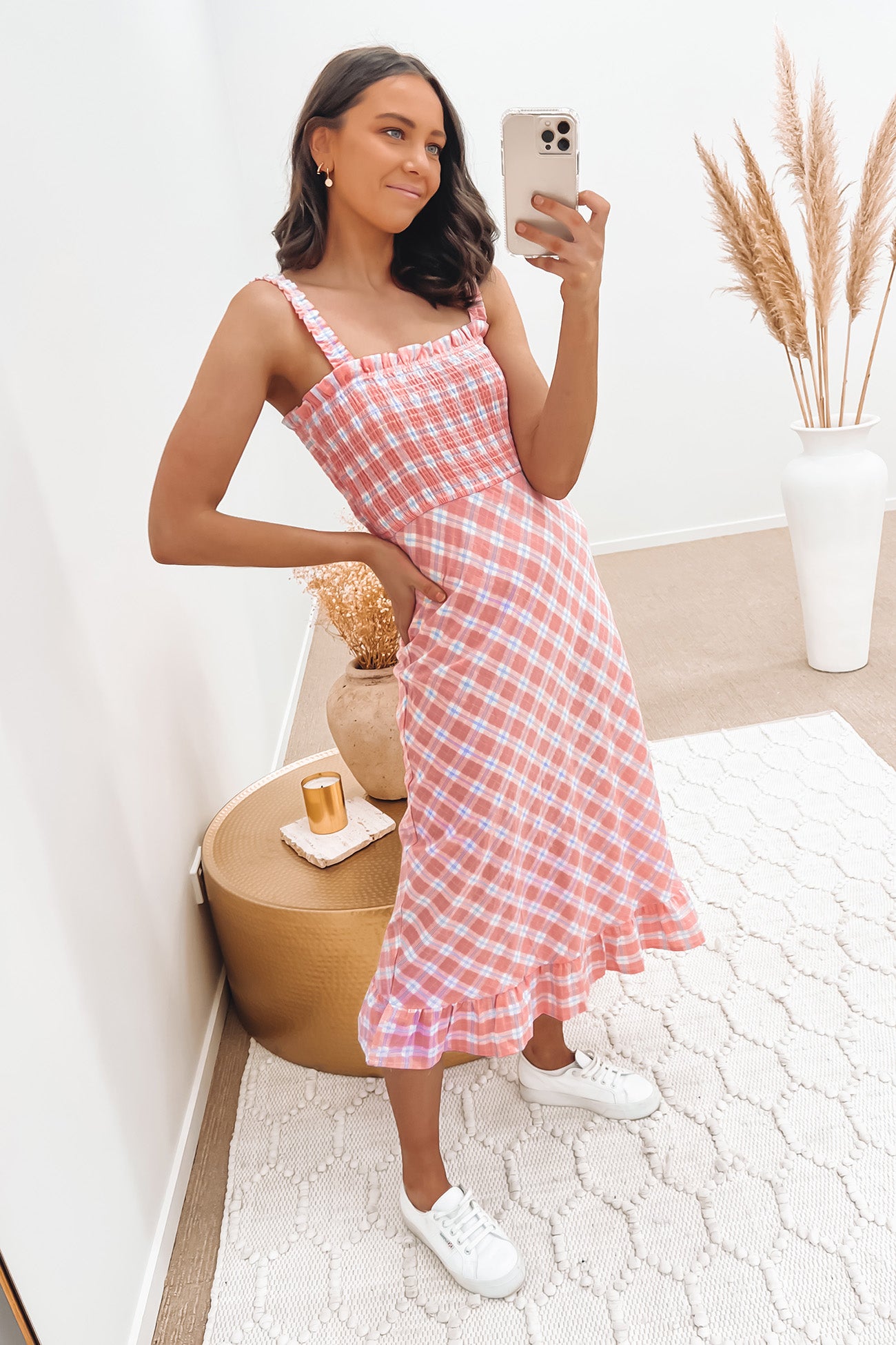 Zelda Midi Dress Pink