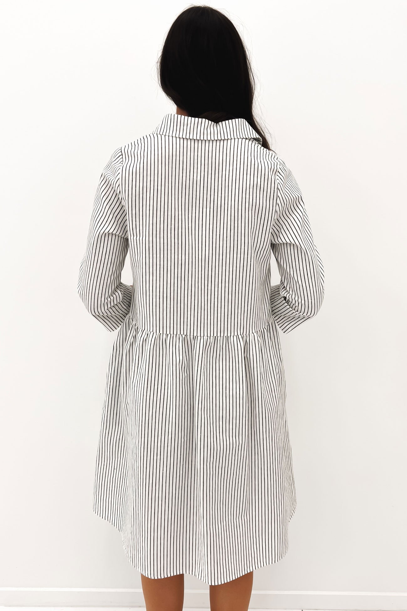 Zola Mini Dress White Stripe
