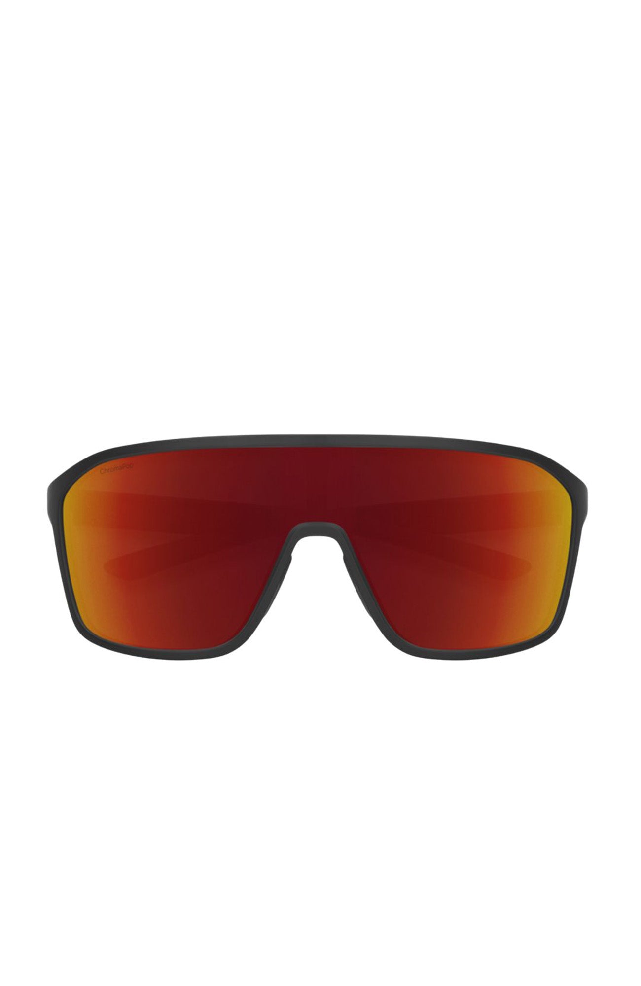 Boomtown Matte Black // ChromaPop Red Mirror