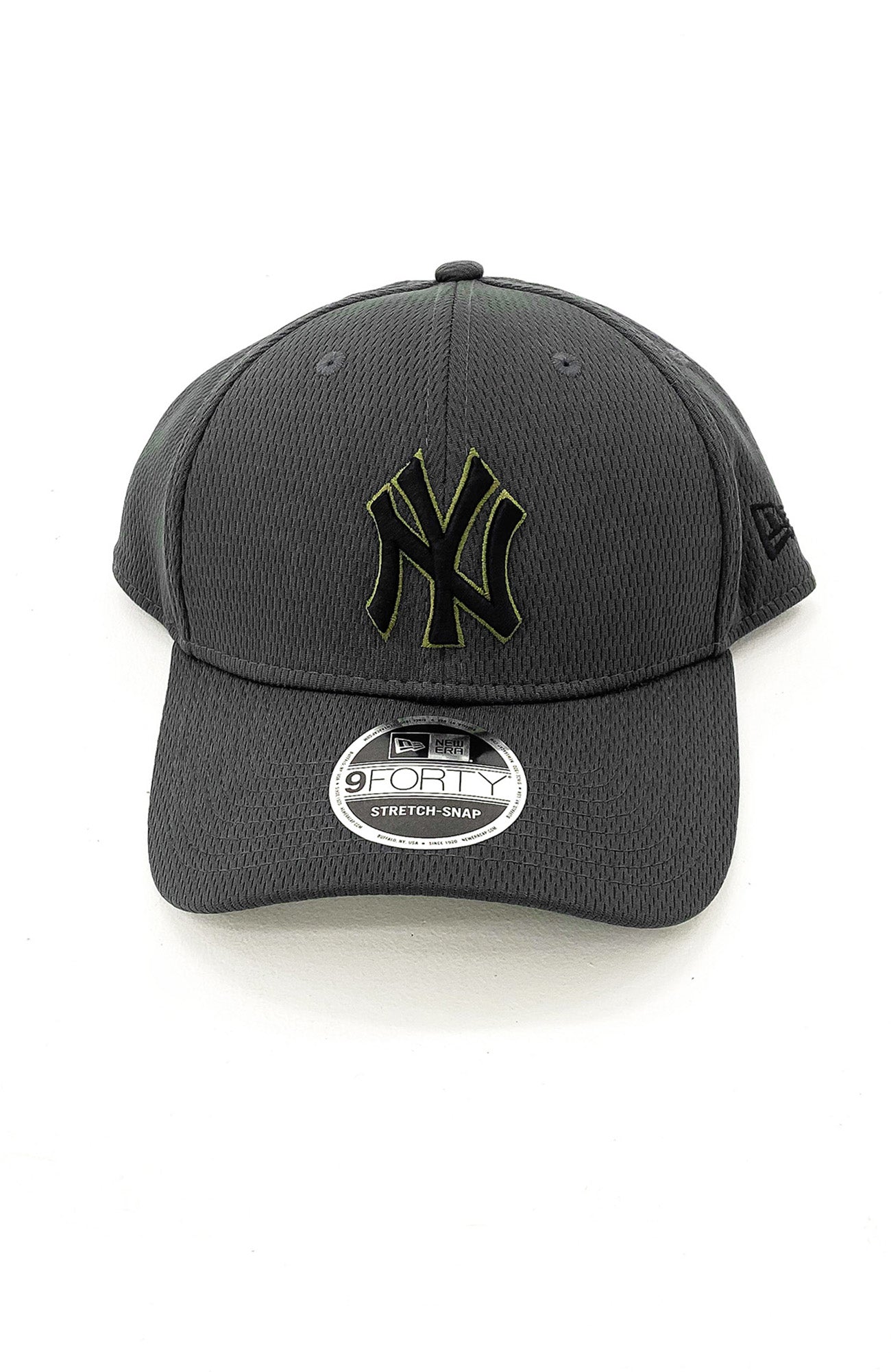 New York Yankees 9FORTY Stretch Snap Back Olive Black
