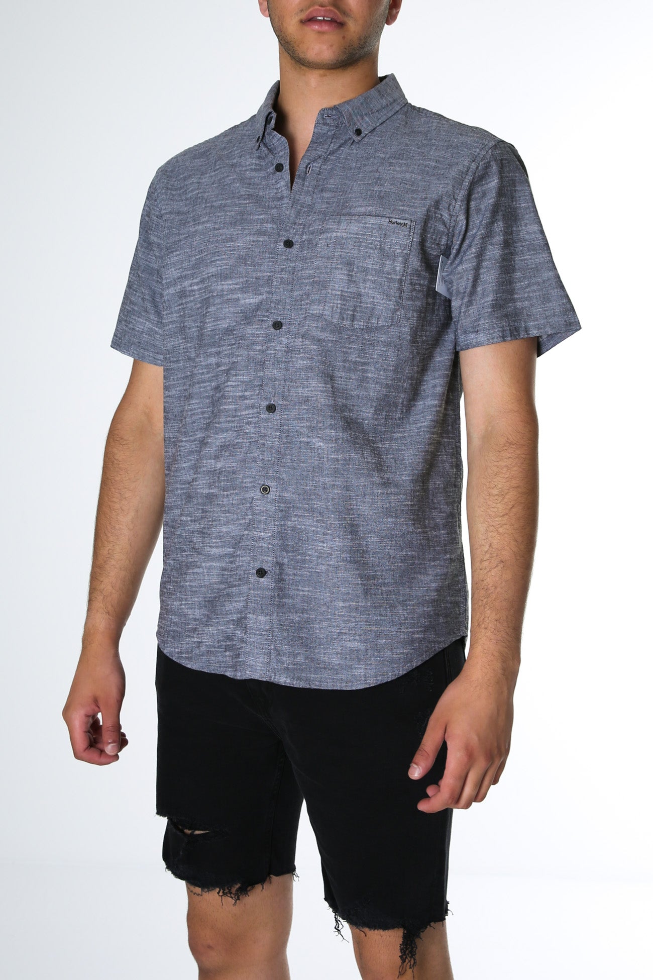 Organic One And Only Stretch Short Sleeve Shirt Black