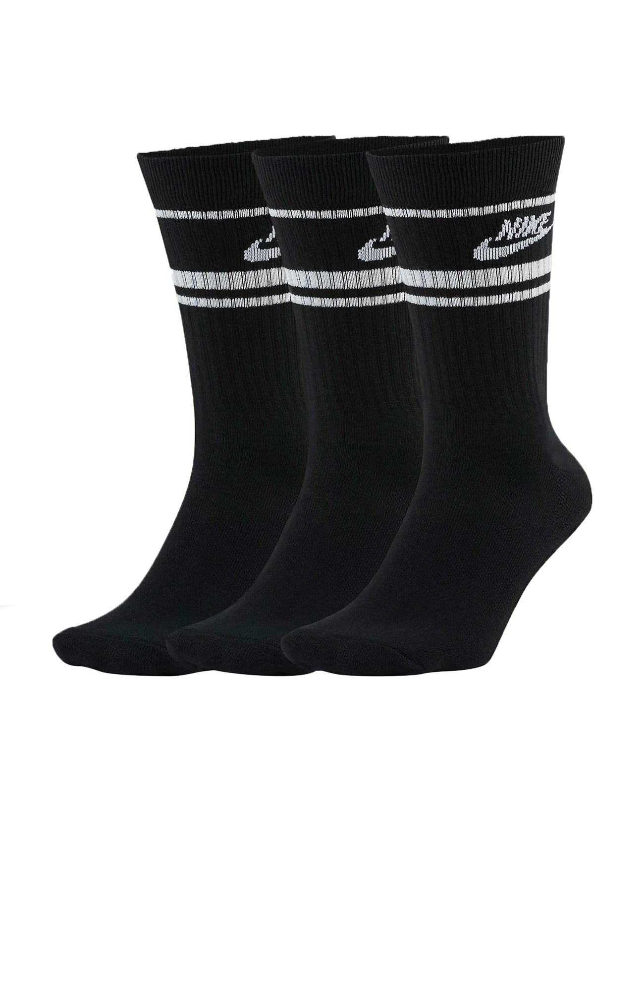 Nike Sportswear Essential Crew Socks 3 Pack Black