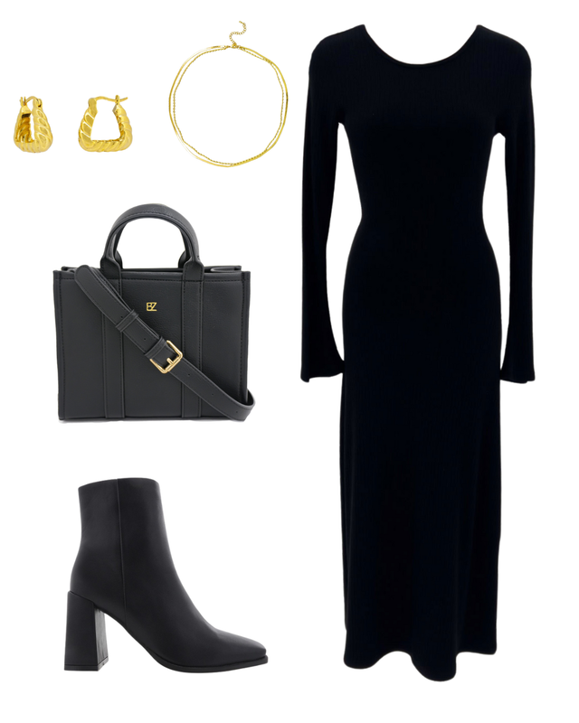 Miles Maxi Dress in Black