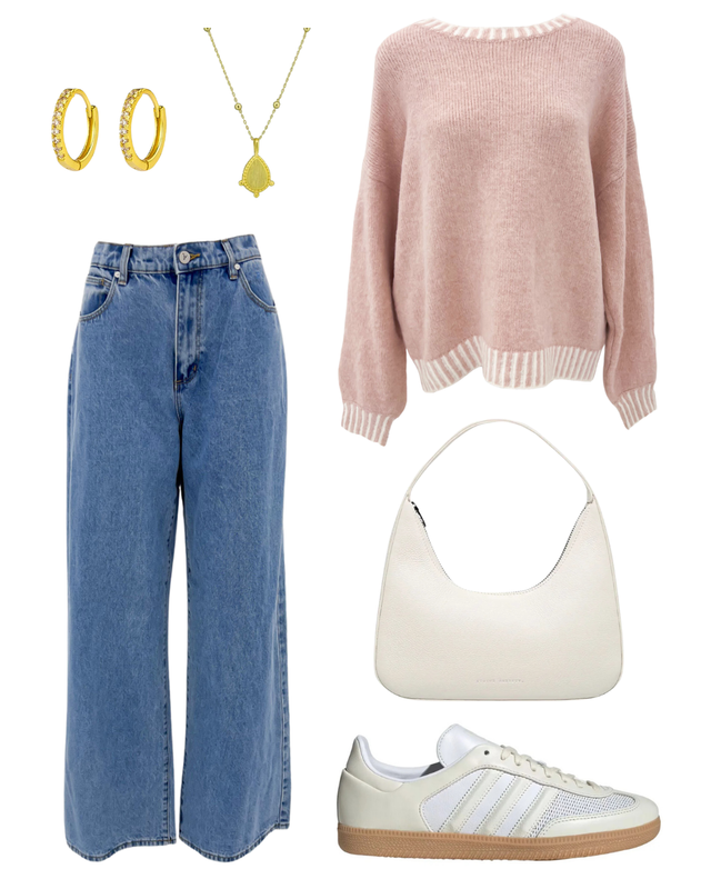 Tilly Knit Jumper in Blush