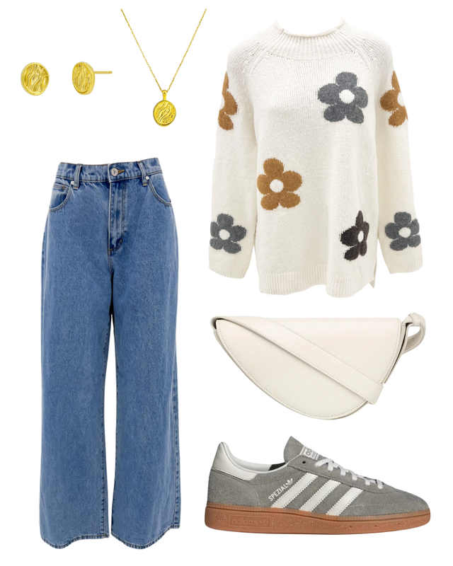 Stay cozy and chic in our Daisy Knit Jumper