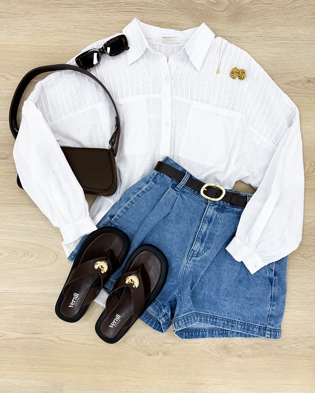 Styling the Belle Shirt White