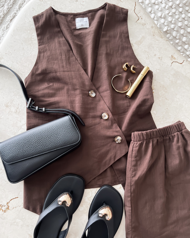 The Clare Set in Chocolate