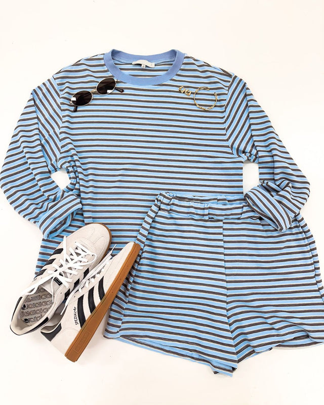 Tenisha Set Blue Stripe
