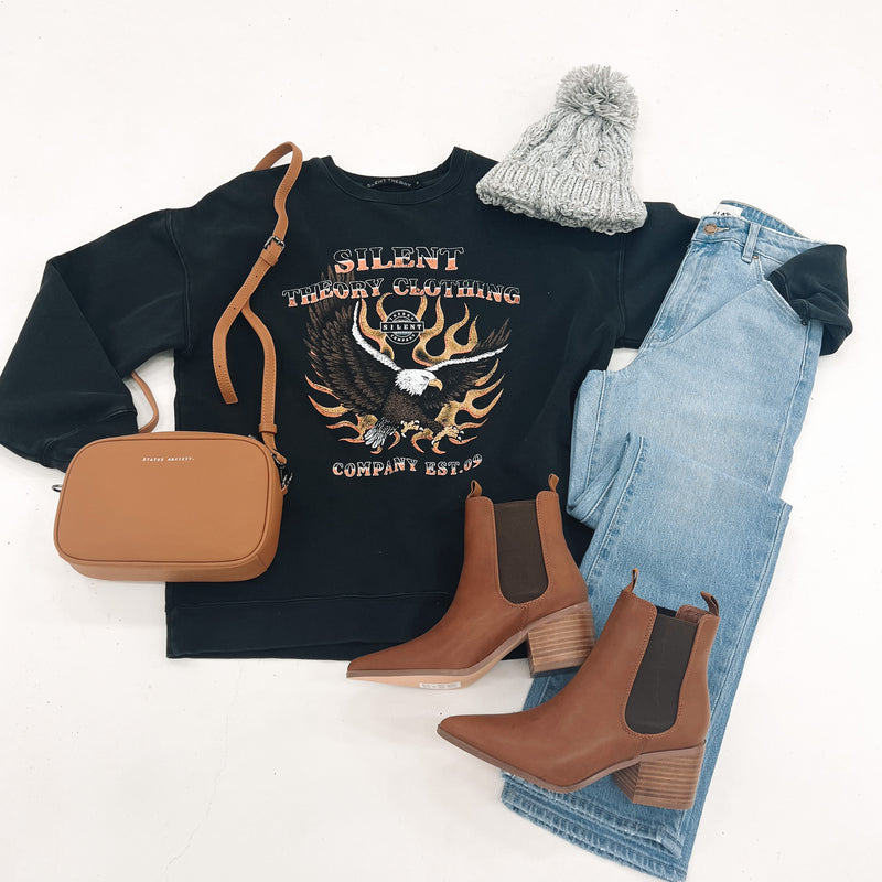 Lights Out Crew Washed Black