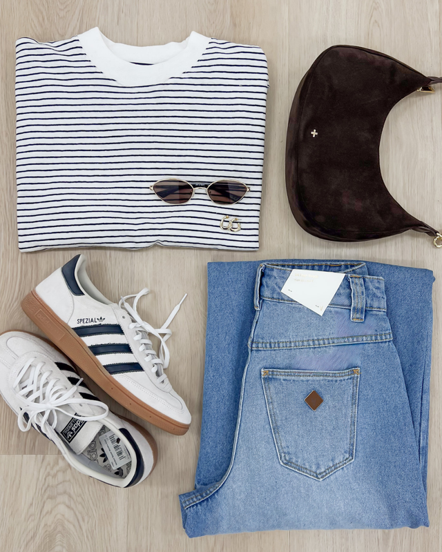 The Kya Oversized Stripe Tee
